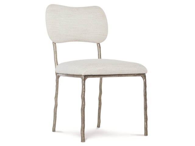 Atticus Soft Grey Fabric Side Chair - Ornate Home