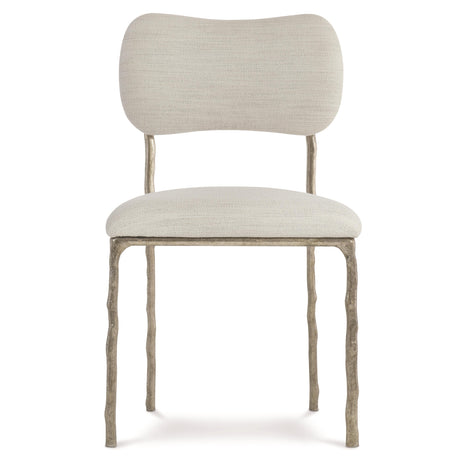 Atticus Soft Grey Fabric Side Chair - Ornate Home