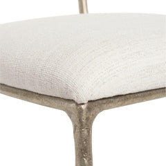 Atticus Soft Grey Fabric Side Chair - Ornate Home