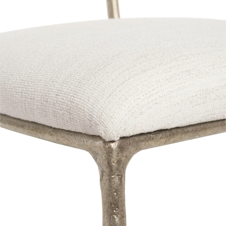 Atticus Soft Grey Fabric Side Chair - Ornate Home