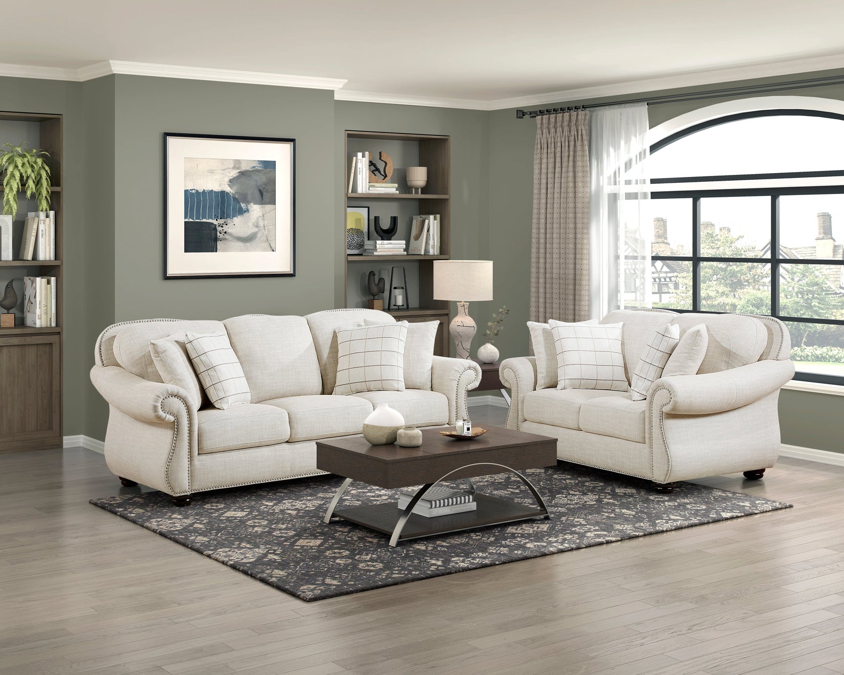 Attleboro Beige Loveseat - Ornate Home