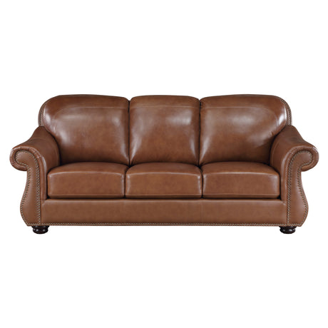 Attleboro Camel Brown Sofa & Loveseat - Ornate Home