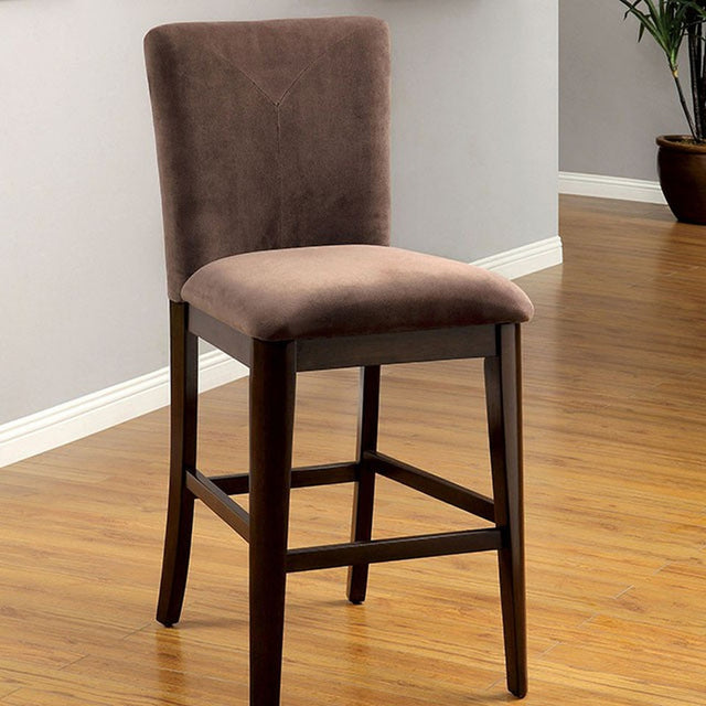 Atwood Dark Walnut Counter Height Chair (Set of 2) - Ornate Home