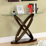 Atwood Dark Walnut Oval Sofa Table - Ornate Home