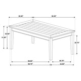 Atwood Warm Brown Rectangular Wood Dining Table - Ornate Home