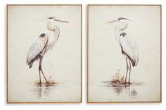 Aubinell Beige Wall Art Set (Set of 2) - Ornate Home