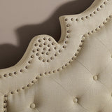 Aubree Beige Cal.King Bed - Ornate Home