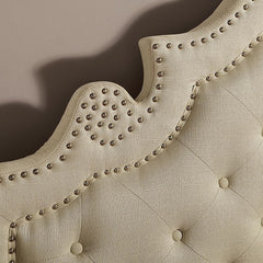 Aubree Beige Cal.King Bed - Ornate Home
