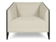 Aubree White/Cream Fabric Chair - Ornate Home