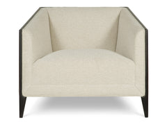Aubree White/Cream Fabric Chair - Ornate Home