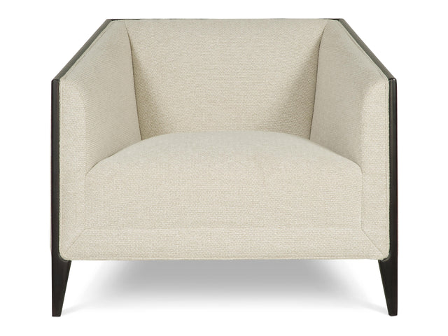 Aubree White/Cream Fabric Chair - Ornate Home