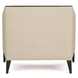 Aubree White/Cream Fabric Chair - Ornate Home