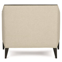 Aubree White/Cream Fabric Chair - Ornate Home