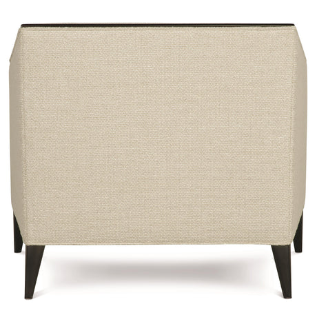 Aubree White/Cream Fabric Chair - Ornate Home