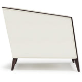 Aubree White/Cream Leather Chair - Ornate Home