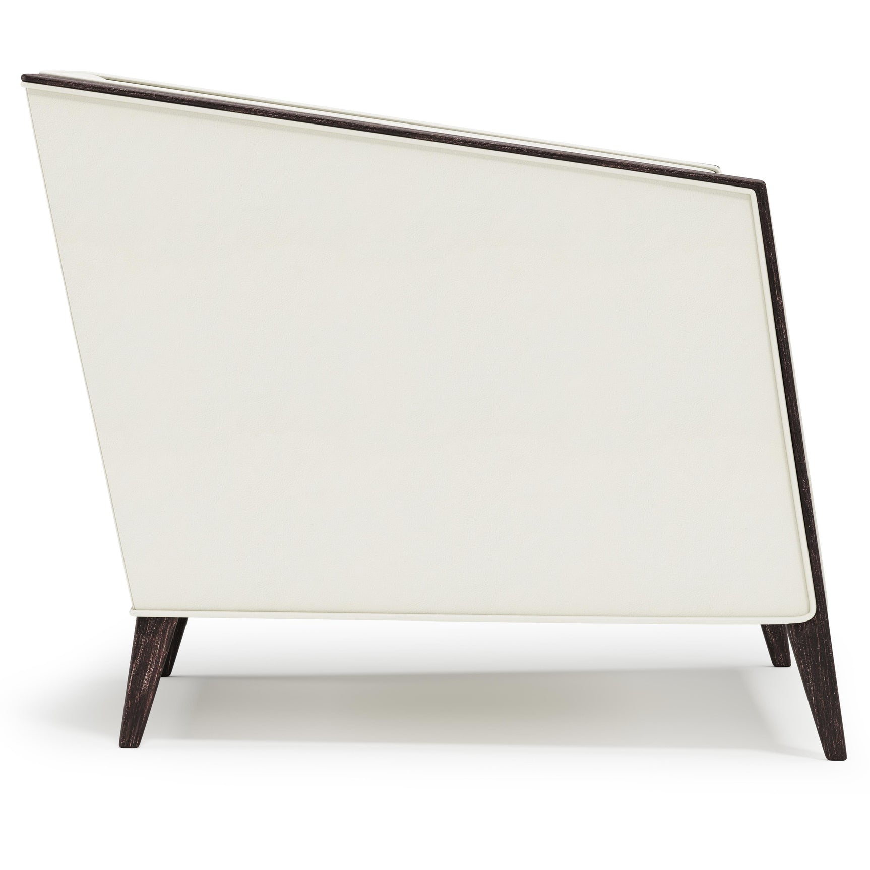 Aubree White/Cream Leather Chair - Ornate Home