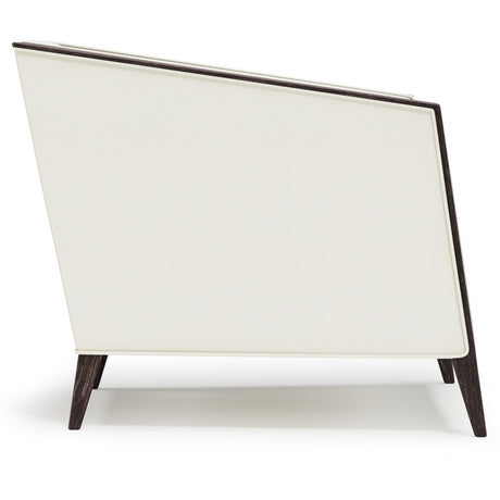 Aubree White/Cream Leather Chair - Ornate Home