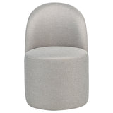 Aubrey Beige Upholstered Barrel Dining Side Chair (Set of 2) - Ornate Home