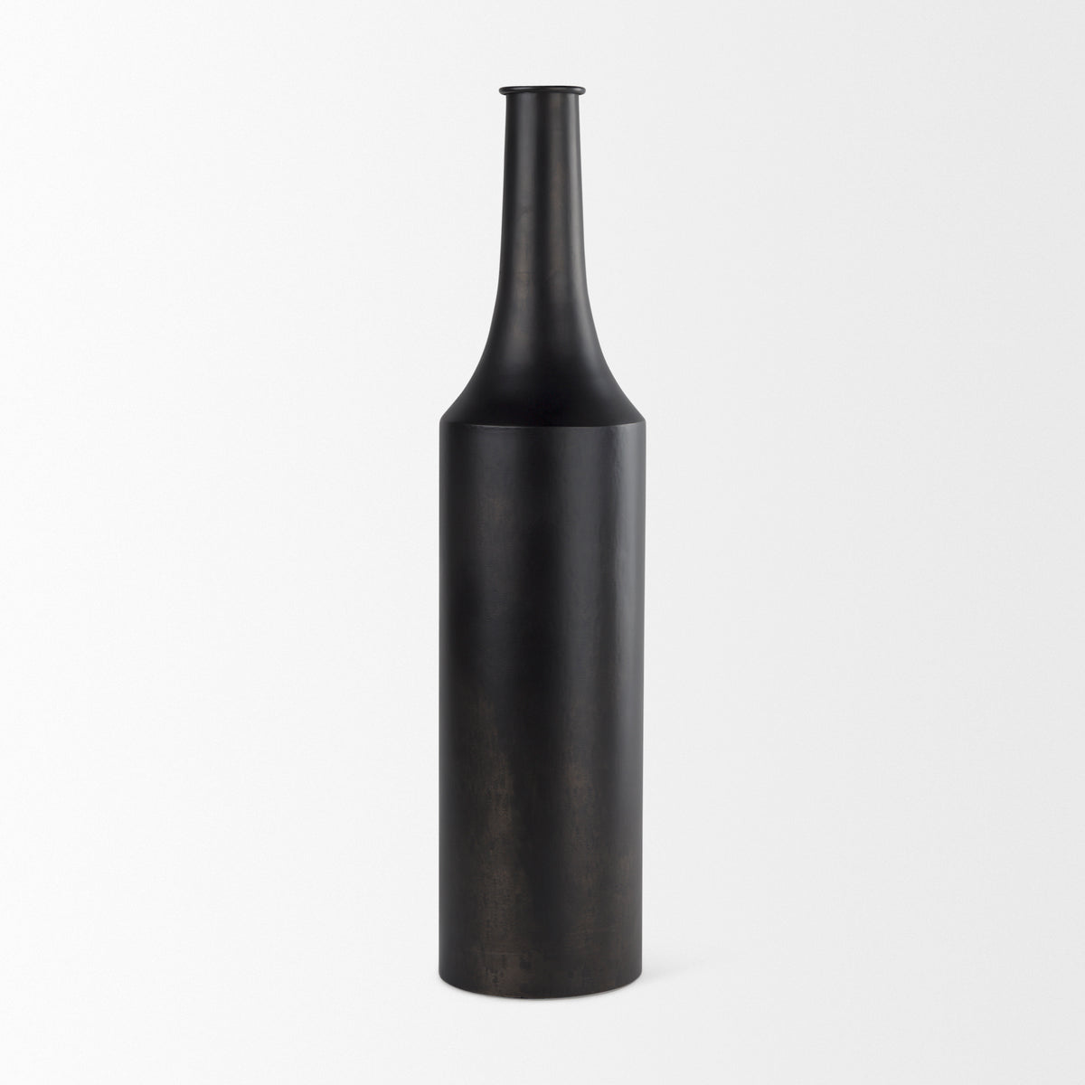 Aubrey Black Large Iron Flower Vase - Ornate Home