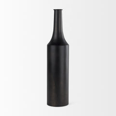 Aubrey Black Large Iron Flower Vase