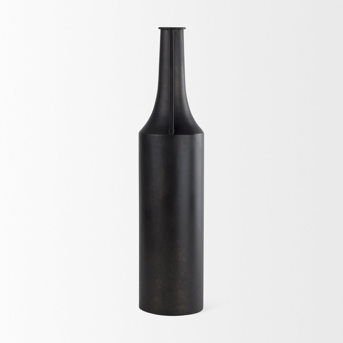 Aubrey Black Large Iron Flower Vase - Ornate Home
