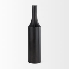 Aubrey Black Large Iron Flower Vase
