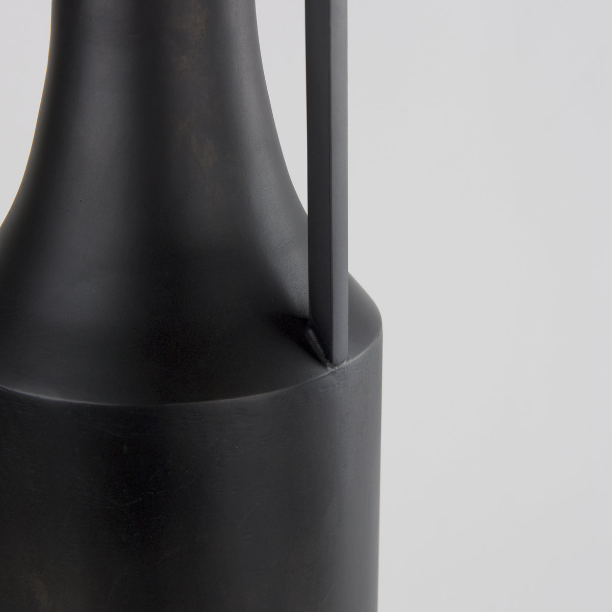 Aubrey Black Large Iron Flower Vase - Ornate Home