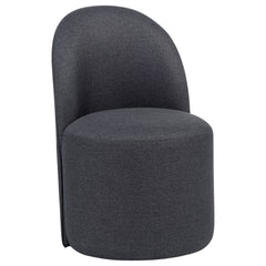 Aubrey Charcoal Upholstered Barrel Dining Side Chair (Set of 2) - Ornate Home