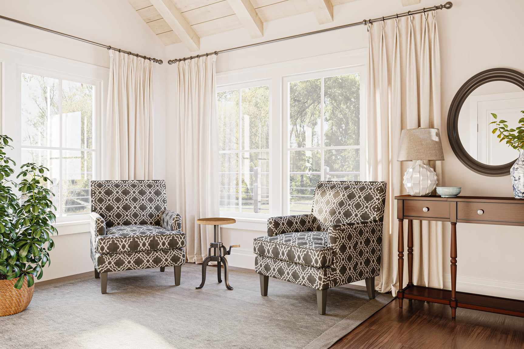 Aubrey Granite Accent Chair - Ornate Home