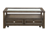 Auburn Charcoal Brown Cocktail Table - Ornate Home