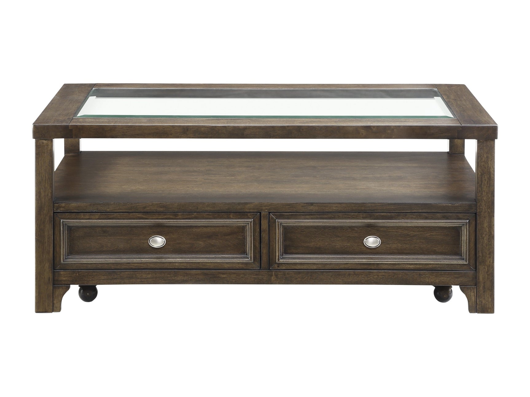 Auburn Charcoal Brown Cocktail Table - Ornate Home
