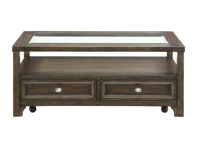 Auburn Charcoal Brown Cocktail Table - Ornate Home