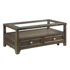 Auburn Charcoal Brown Cocktail Table - Ornate Home