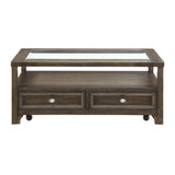 Auburn Charcoal Brown Cocktail Table - Ornate Home