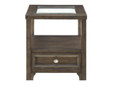 Auburn Charcoal Brown End Table - Ornate Home