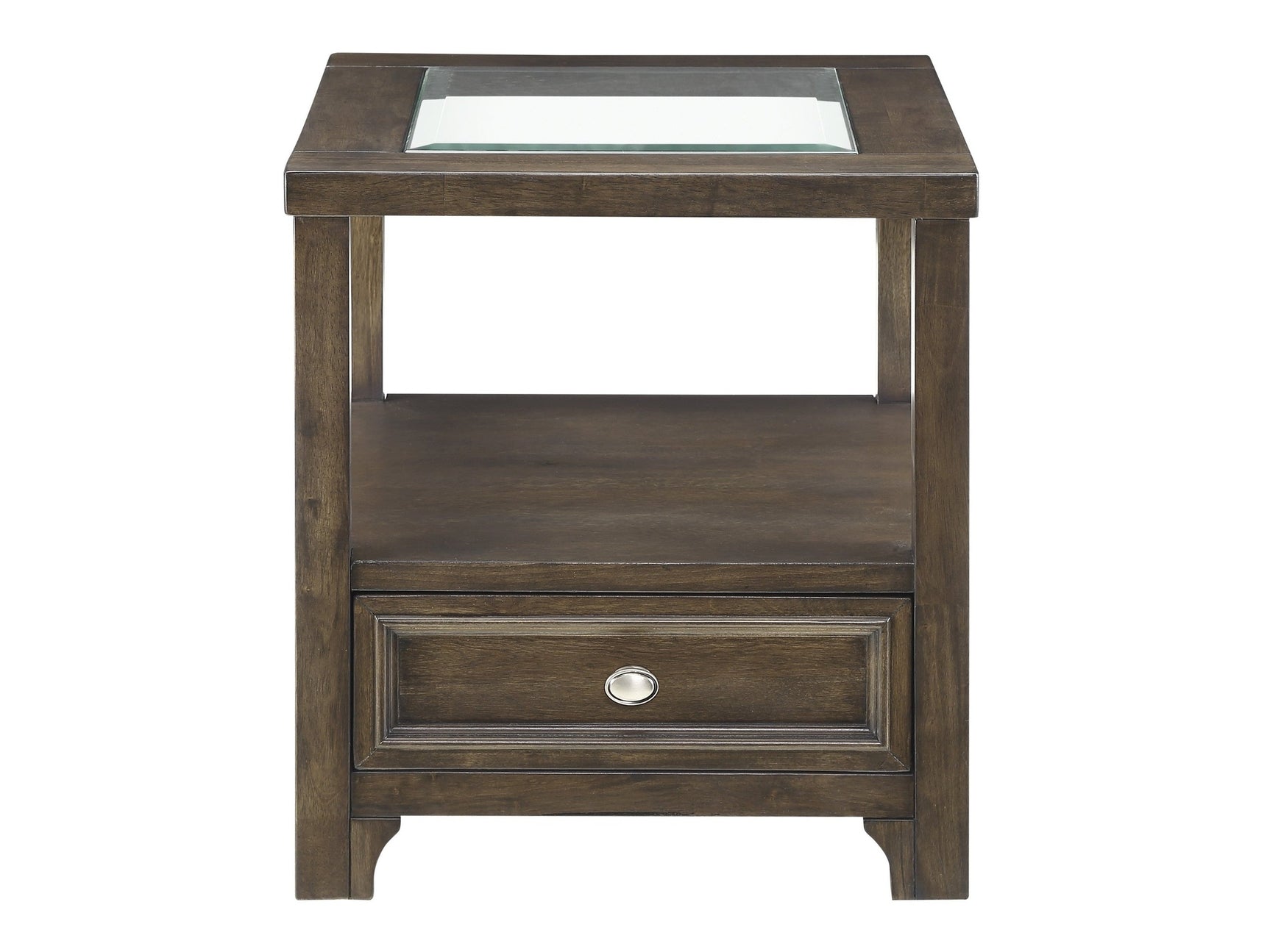 Auburn Charcoal Brown End Table - Ornate Home