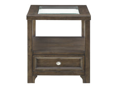 Auburn Charcoal Brown End Table - Ornate Home