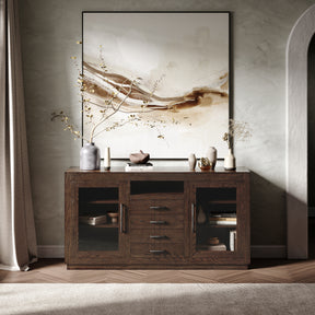Auburn Hills Dark Oak 60 Console - Ornate Home