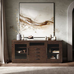 Auburn Hills Dark Oak 70 Console - Ornate Home
