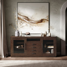 Auburn Hills Dark Oak 70 Console - Ornate Home
