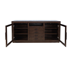 Auburn Hills Dark Oak 70 Console - Ornate Home