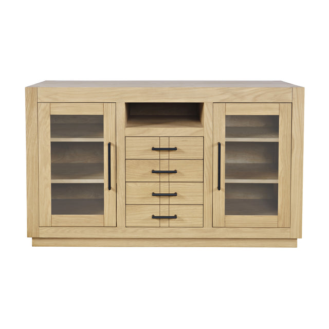 Auburn Hills Light Oak 50 Console - Ornate Home