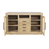 Auburn Hills Light Oak 50 Console - Ornate Home