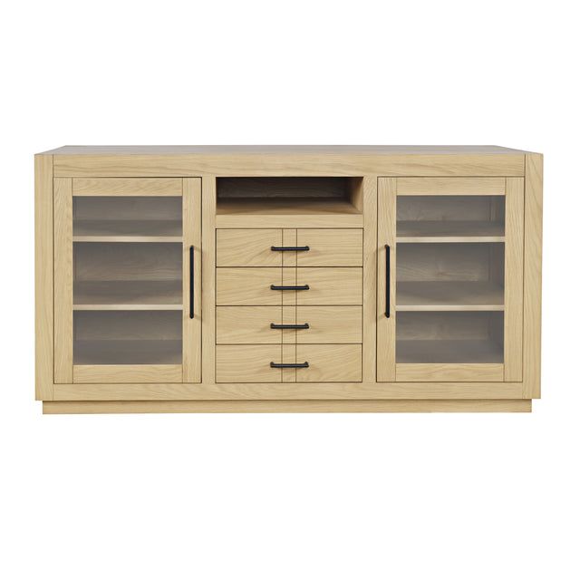 Auburn Hills Light Oak 60 Console - Ornate Home