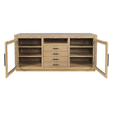 Auburn Hills Light Oak 60 Console - Ornate Home