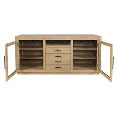 Auburn Hills Light Oak 60 Console - Ornate Home