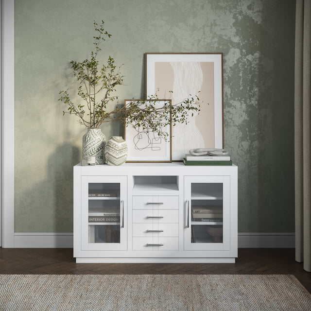 Auburn Hills White 50 Console - Ornate Home