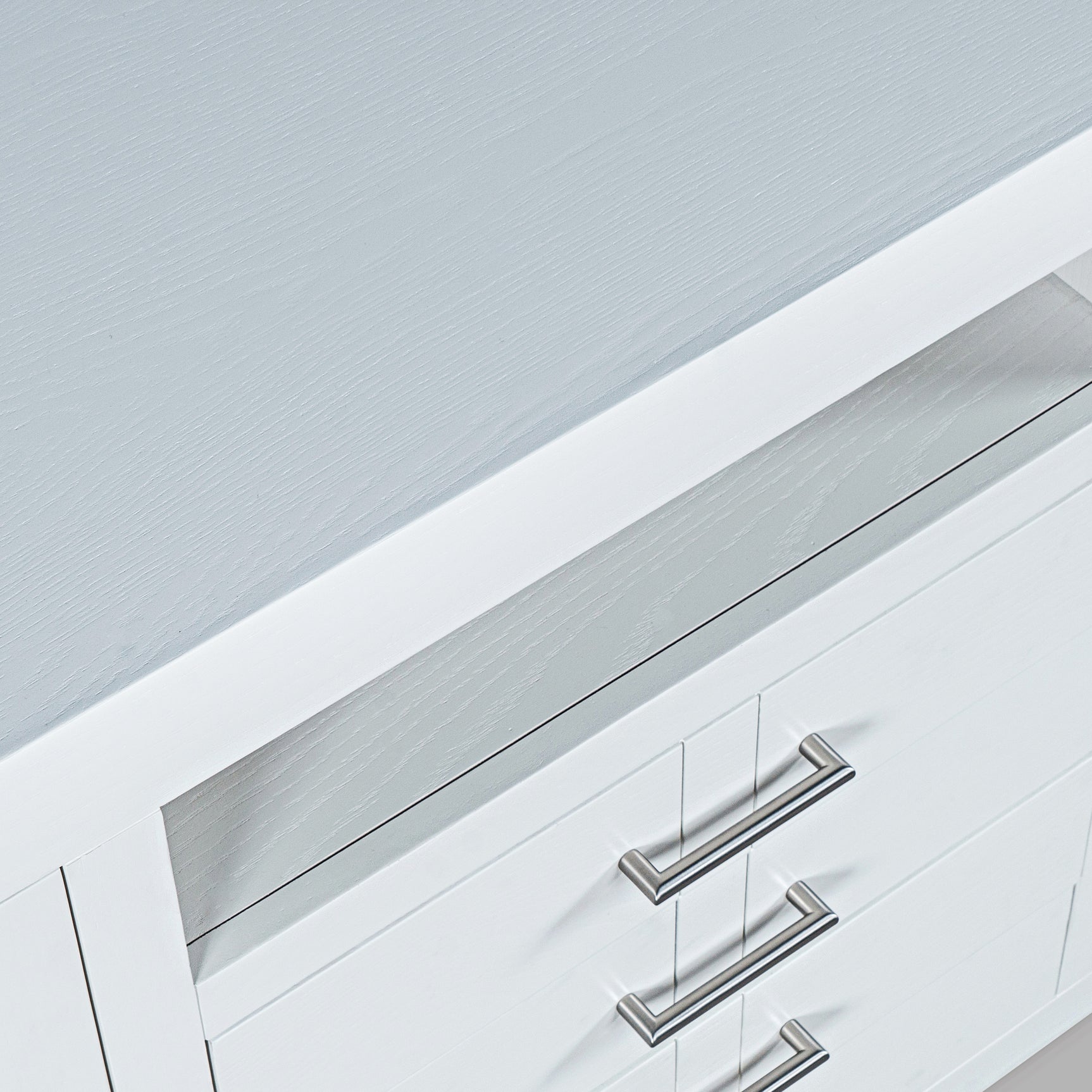 Auburn Hills White 60 Console - Ornate Home