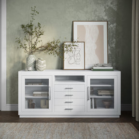 Auburn Hills White 70 Console - Ornate Home