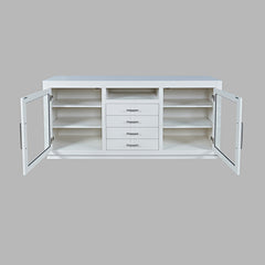 Auburn Hills White 70 Console - Ornate Home
